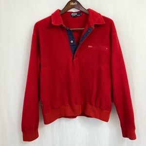 Vtg Polo Fleece Pullover